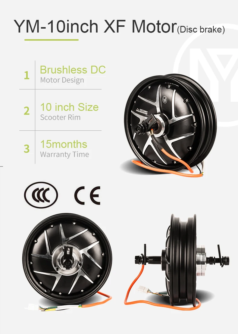 10inch Hub Motor 3000w Electric Motors Brushless Dc Wheel Hub Motor For