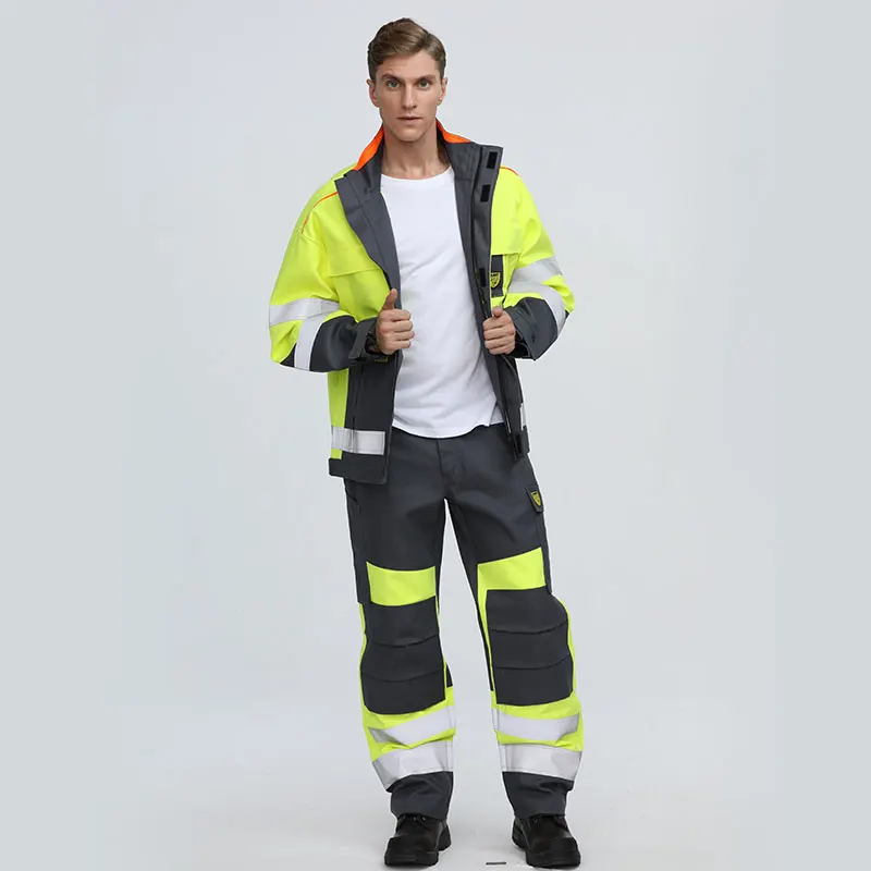 Customize Hi-Vis Mining Protective Clothing Work Jacket Welding Suit Workwear High Visible Clothing
