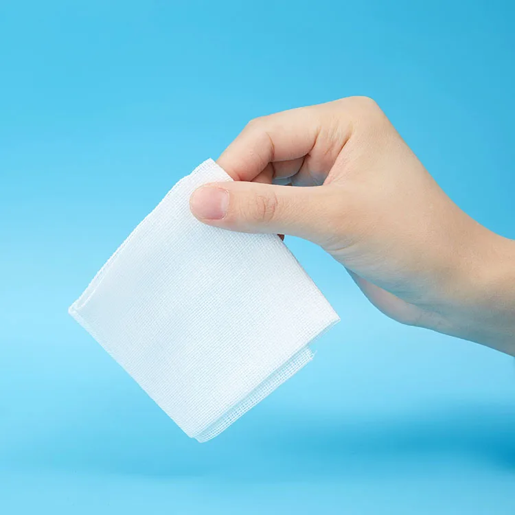 square fabric cotton gauze pads swabs absorbent cutting gauze