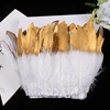 Blanco + puntas de oro