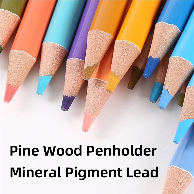 Wholesale Color Pencils 48 Colors Oily Color Lead 3.0 MM Pine