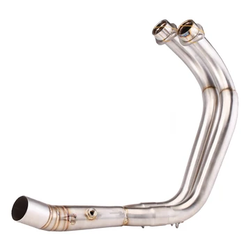 For YAMAHA MT07 FZ07 System Escape Slip On 51MM Front Tube Link Pipe Connect Original full Motorcycle Exhaust System