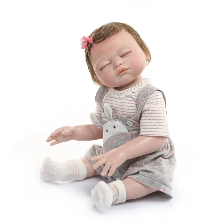 Npk 49cm Full Body Silicone Reborn Baby Doll Twins Boy And Girl Bebes Reborn  Hand Paint Red Skin Rooted Hair Waterproof Bath Toy