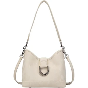 Women's Designer Large Capacity PU Leather Customizable Tote Shoulder Bag Versatile Beige Color for Summer Fashion