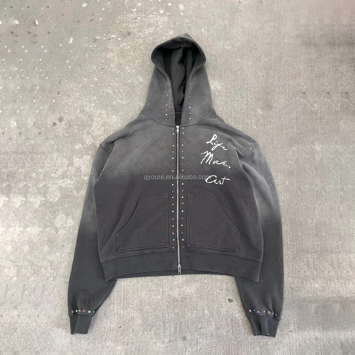 QYOURECLO Custom Screen Print 450 Gsm 100% French Terry Cotton Sun