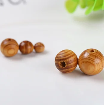 Hot Sale 8-25Mm Wood Beads Coffee Color
