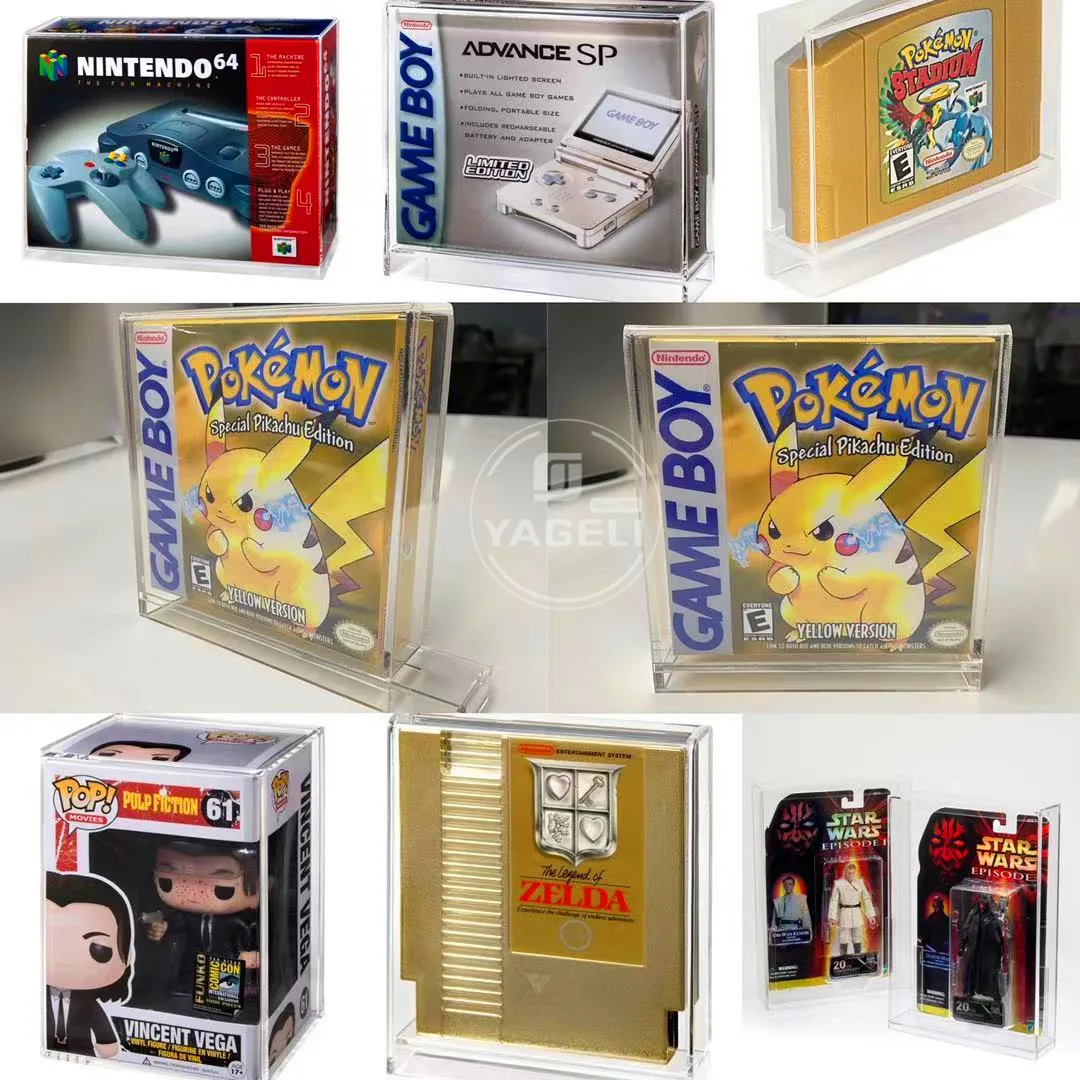 Factory Acrylic Video Game Display Case Protector For Snes N64 Boxed