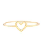 Wholesale Gold Plated Heart Ring Rings Wholesale 18K Gold Plated Chunky Love Heart Ring Heart Shaded Signet Ring Non Tarnish Gold Rings