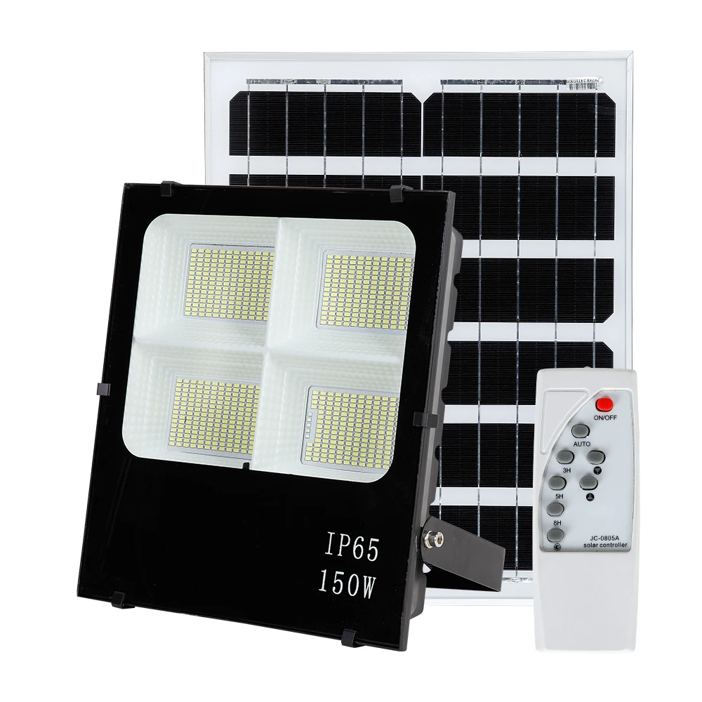 150w Commercial Factory Price Led Solar Flood Light With Motion Sensor