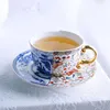 Doucai Blue & White 2 Cups & 2 Saucers Gift Box