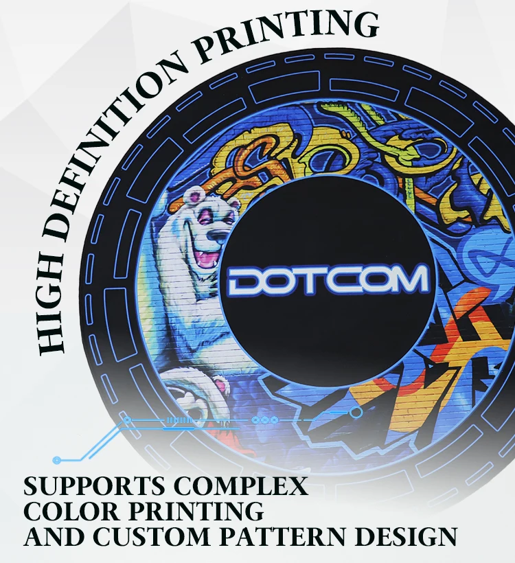 Non Slip Gaming Chair Mat with Logo Made of Nylon for Floor Protection factory