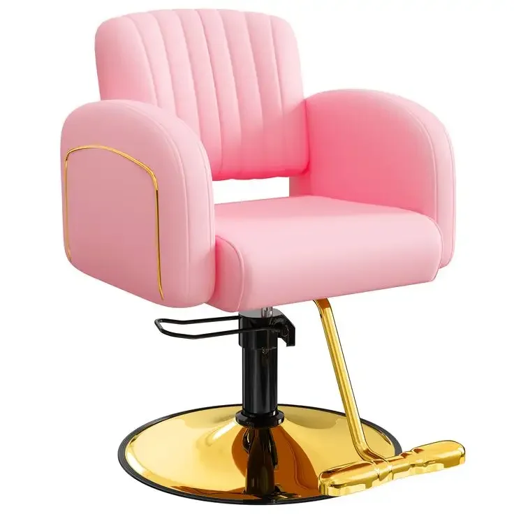 Pink Salon Salon Beauty Chair Pink Salon Chair With Hydraulic Pump