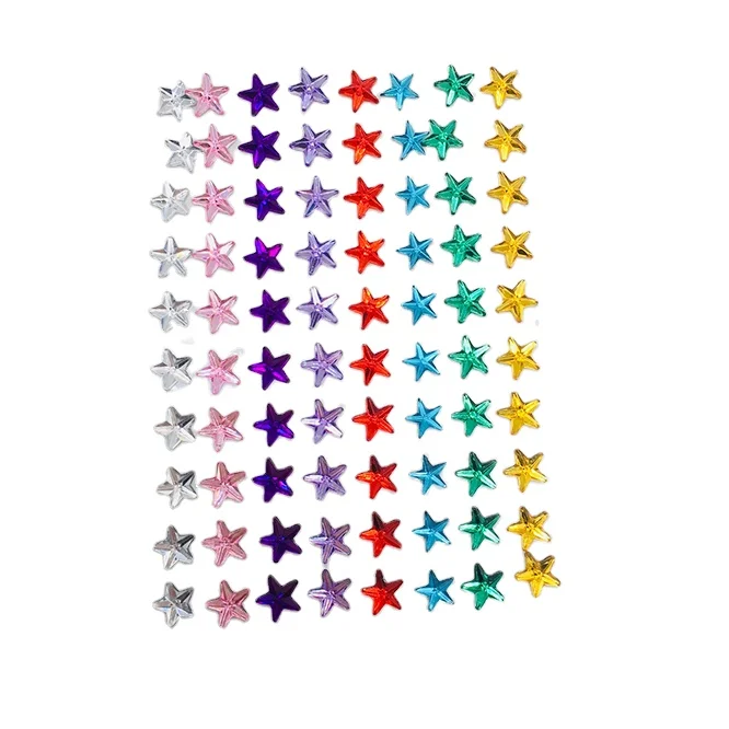 Self Adhesive Acrylic Gems Star Stickers