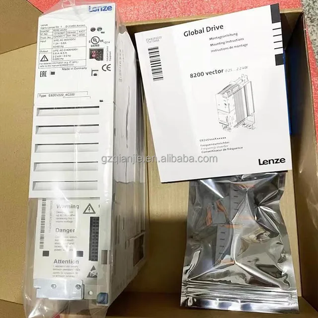 Lenz8200 Series Industrial Power Inverter E82EV222K4C Brand-New Electrical Equipment One-Year Warranty for Automation
