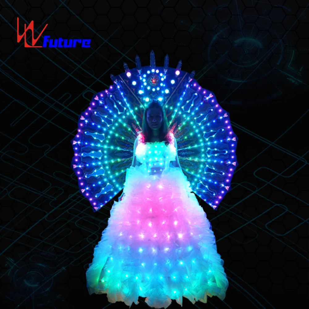 WL-018 Remote Control LED Wedding Princess Dress Attractive