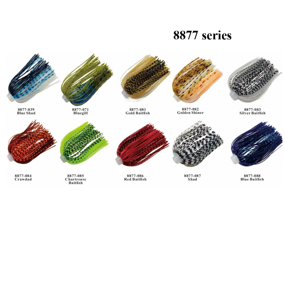 Silicone Fishing Skirts Diy Rubber Fishing Jig Lures Fishing Bait