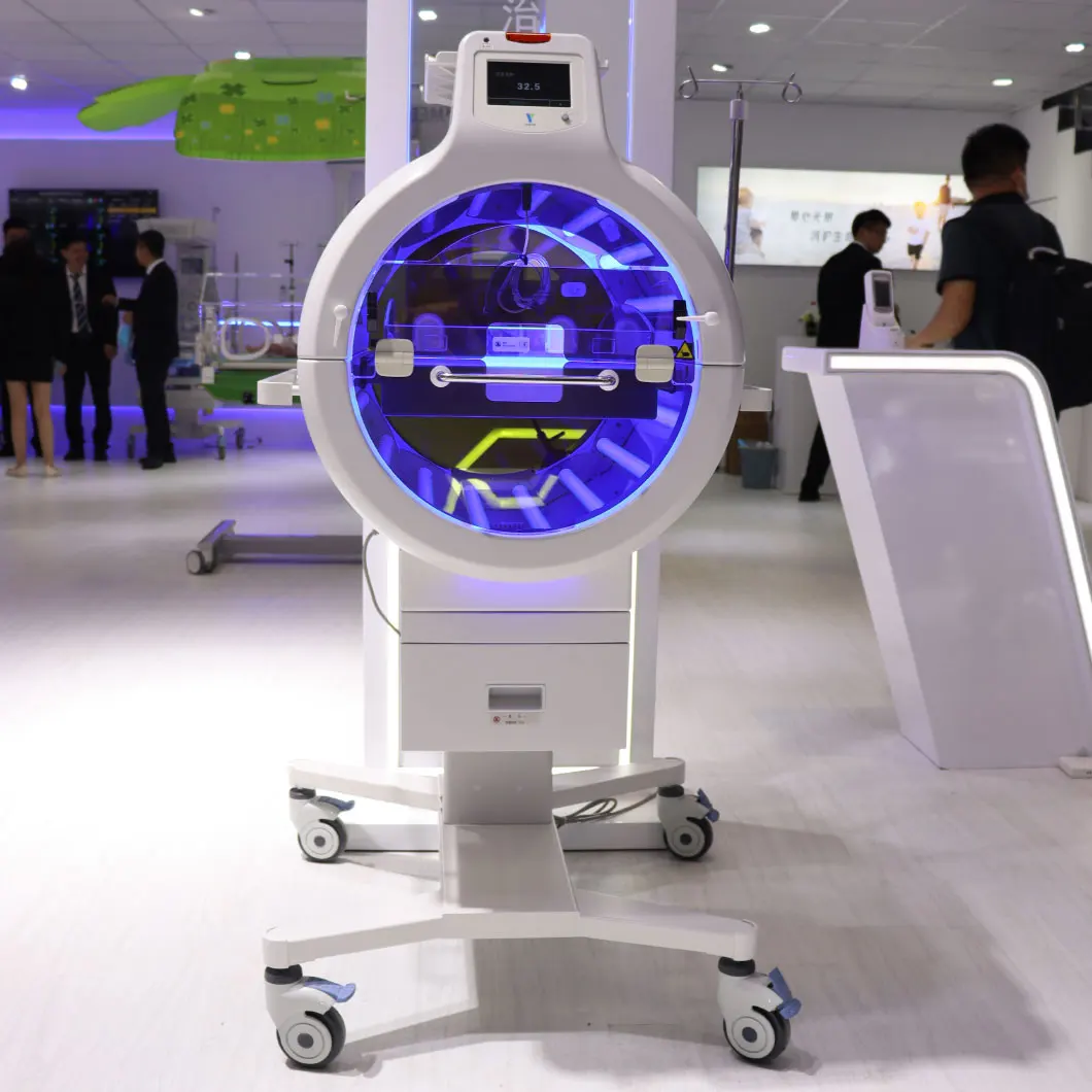 Professional Baby Care Equipment Mobile Jaundice Treatment 360 Degrees Infant Phototherapy Unit