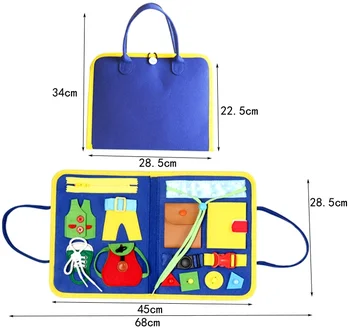 Montessori Sensory Busy Board Toys Educational Travel Toys
