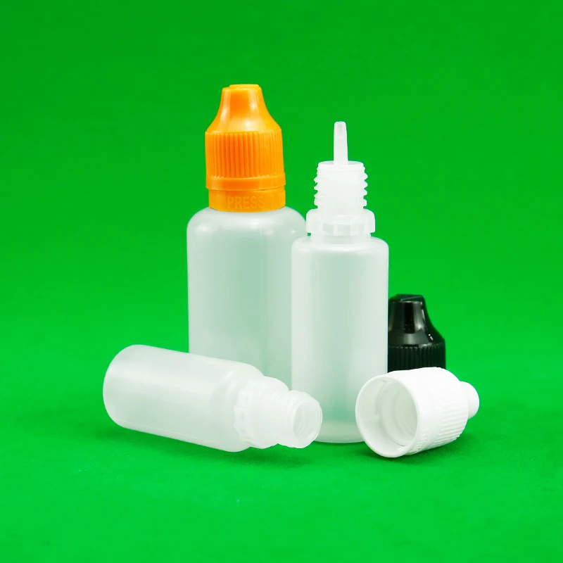 Portable PE 5ml 10ml 15ml 20ml 30ml 50ml 60ml 100ml 120ml plastic dropper bottle for eye drops cosmetic ink