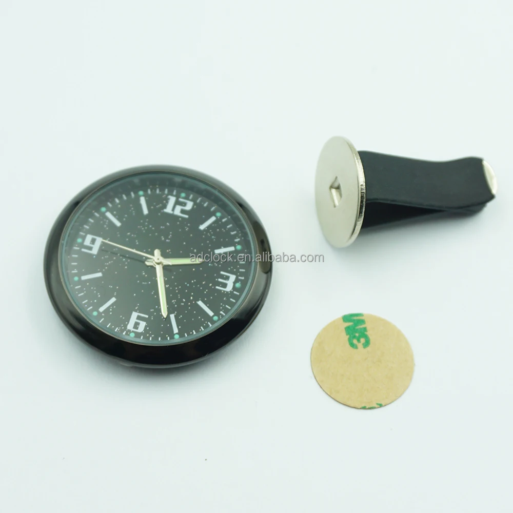 Car Quartz Clock Insert Luminous Mini Automotive Decor Digital Watch