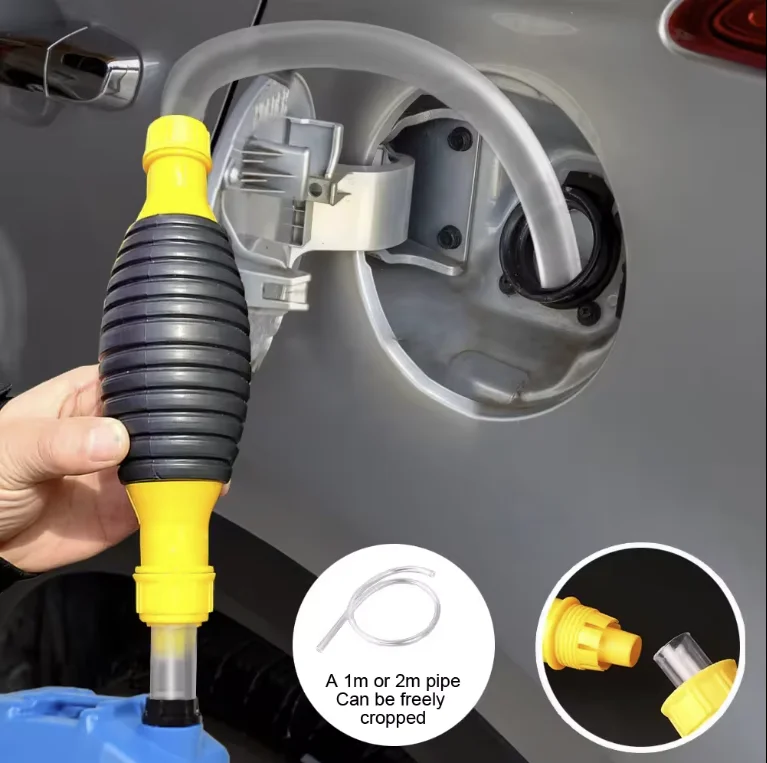 Hand Fuel Pump Car Fuel Tank Sucker Oil Transfer Fuel Pump Petrol Diesel Liquid Manual Pump Syphon for Gas Gasoline