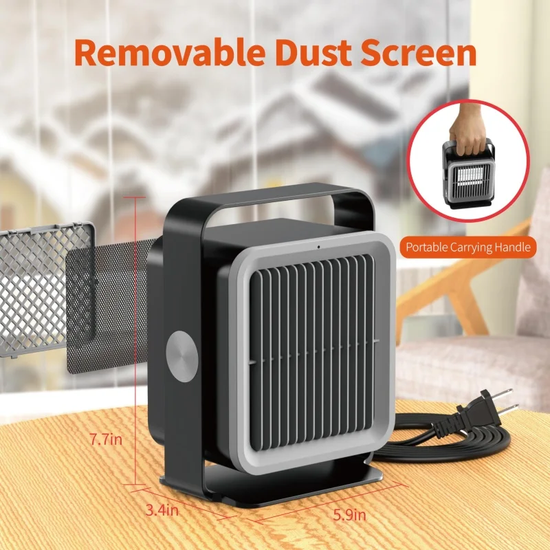 PTC Fast Heating Room Winter Home Desktop Space Heater Fan Electric Heaters  Desktop Mini Heater