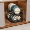 Black * dish & bowl rack [Depth 40cm]
