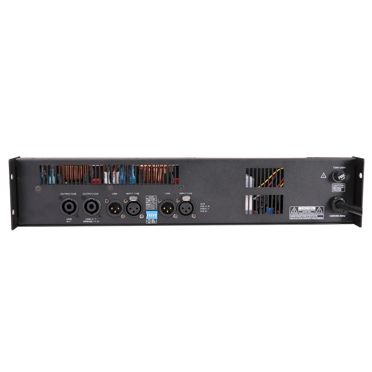 2U 2 Two Channel Class D 2500w 2600w 1300w Sound System Amplifier Height Speaker Power Ati Pro Amplifier