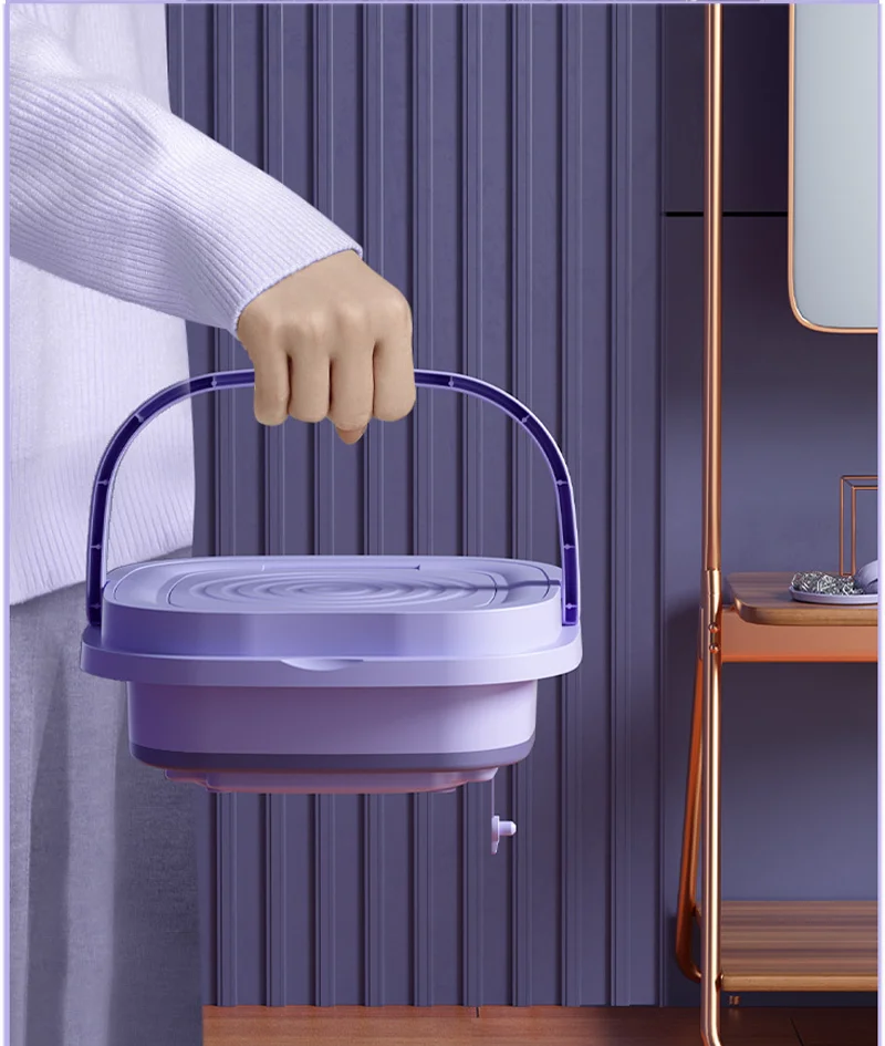 Электрическая портативная мини-Складная Стиральная машина детская одежда Нижнее белье стиральная и