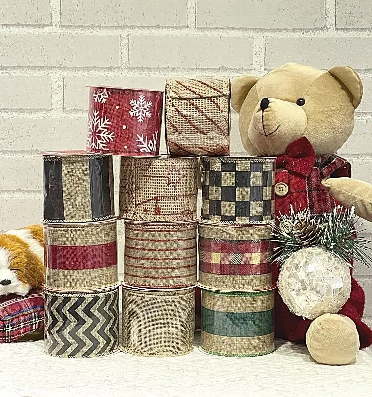 Decoration Supplies Plaid Ribbons Satin Ribbons Gifts Blankets Custom