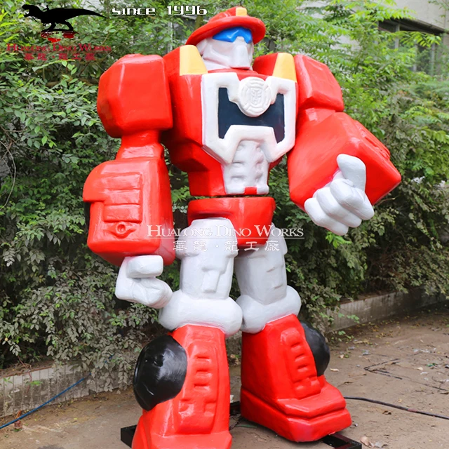 Customized Animate Silicon Rubber Robotic Transformer Sculpture