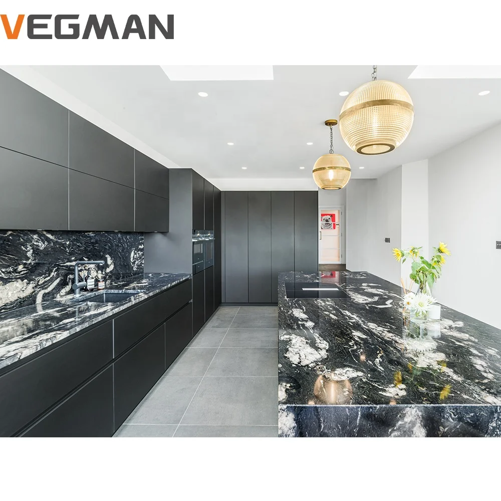 L Shaped Eco-Friendly Luxury Modular Kitchen Cabinets Complete Sets ...