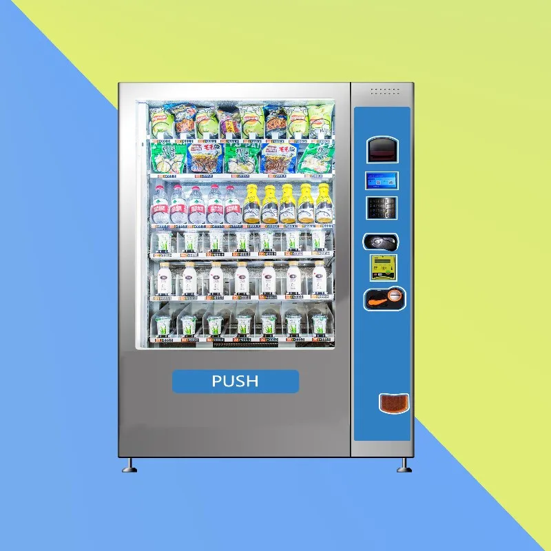 Small Vending Machine Smart Snacks And Drinks Combo Vending Machines