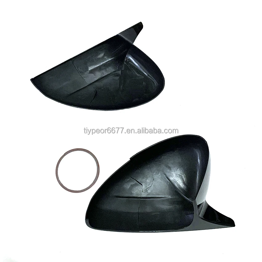 product for peugeot 208 308 508 2008 gloss black ox horn tiypeor side rearview mirror cover caps tiypeor-8