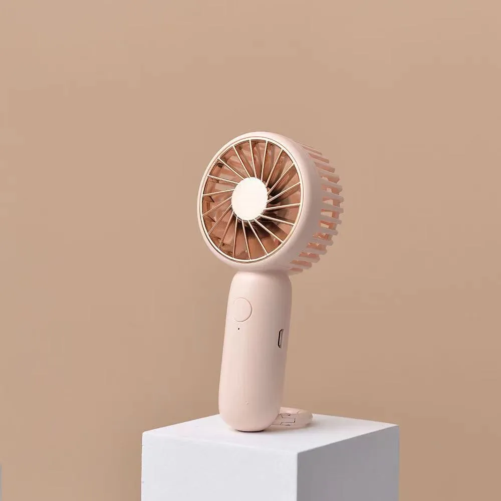 3 Speed Quiet Small Handheld Portable Electric Fan Pocket Mini Fan Stand Desk USB Rechargeable Sports Table Plastic Ventilateur
