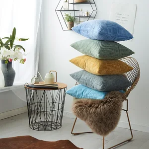 Wholesale China Factory 100% Polyester Solid Cushion Covers Machine Washable Decor Cushion Cover