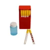 2 plain cigarette tubes + bubble solution + cigarette case