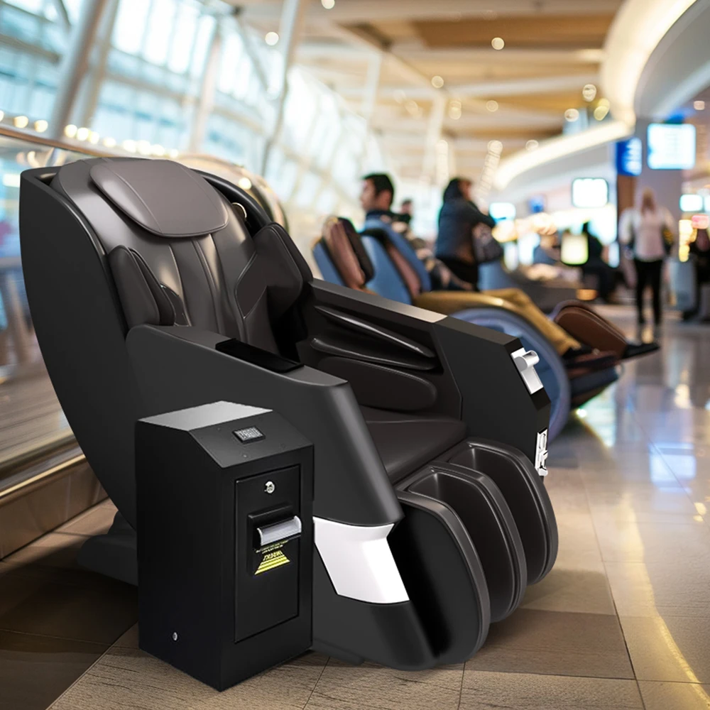 GUOHENG fauteuil de massage pour affaires distributeur commercial grand fauteuil de massage pour aéroport fonctionnant avec des pièces monnaie carte bancaire 2024
