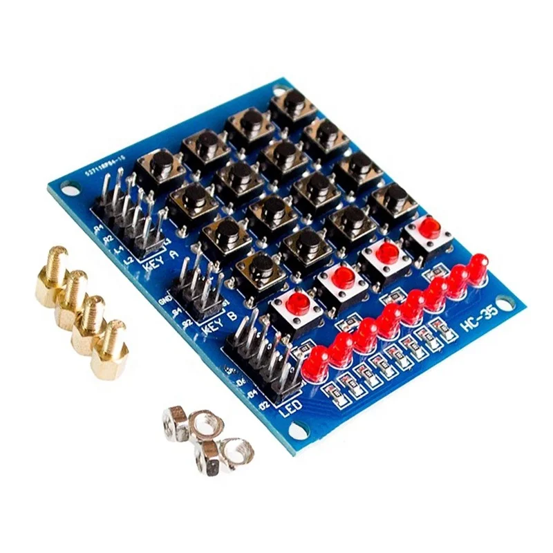 4*4 Matrix Keyboard Module For Array Module 16 Key Push Button Tastatur ...