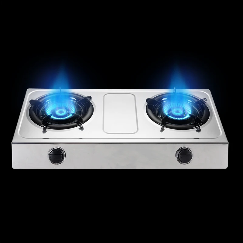 Stainless Steel Table Top Gas Stove 3 Burner Gas Stove With Table Top