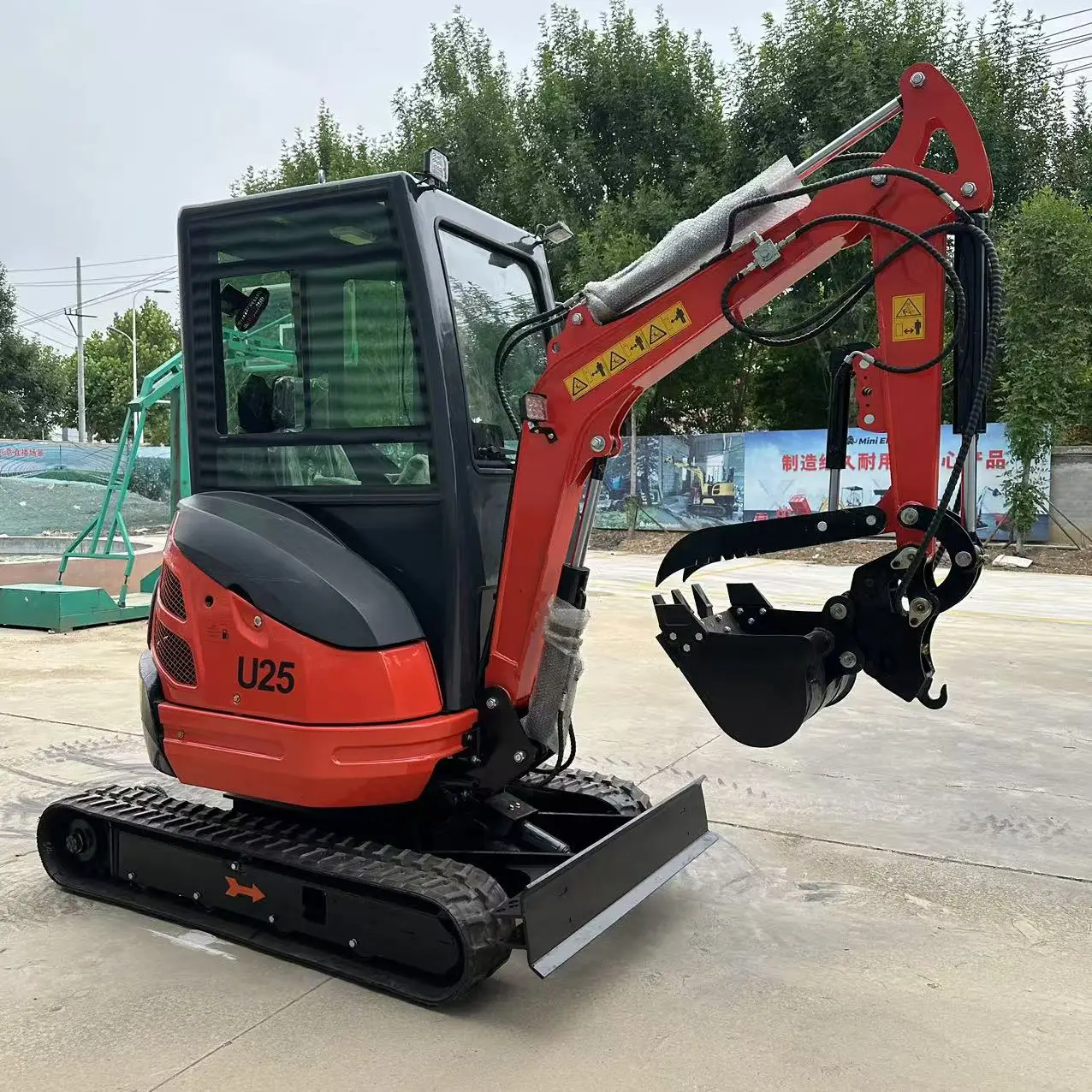 FREE SHIPPING!CARTIWELL Mini Excavator 2000KG Hydraulic Mini Pelle Farm Used Excavator Cabin EPA EURO 5 Kubota Engine Hot Sale