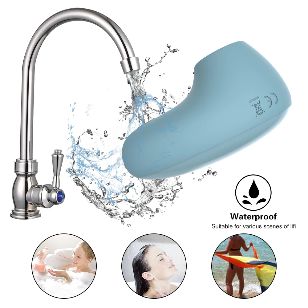 Rechargeable Waterproof Mini Vibrators Frequency Suction Sex Toys for Men Women Ladyboys Shemales