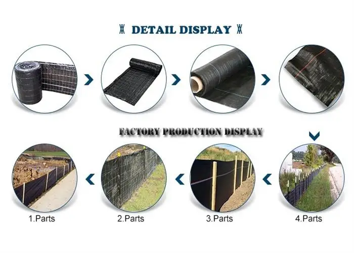 Wire Backed PP Woven Silt Fence - Erosion Control Solutions