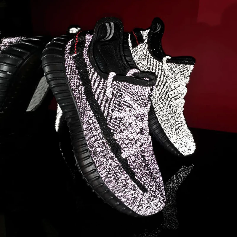 Светоотражающие кроссовки Yeezy 350 V2, обувь для Гипсофилы, оригинальная Мужская Спортивная обувь для бега