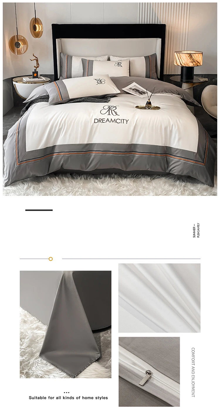 Luxury 5 Star Hotel Soft 100% Cotton King Queen Size Bedding Duvet ...