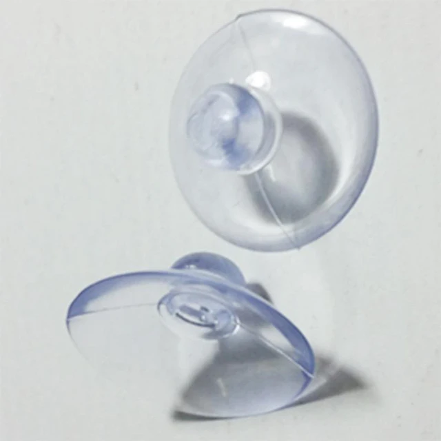 PVC Clear Bathroom Suction Cup with Top and Side Pilot Holes for Glass Table and Window Walls Customizable Cutting Processed