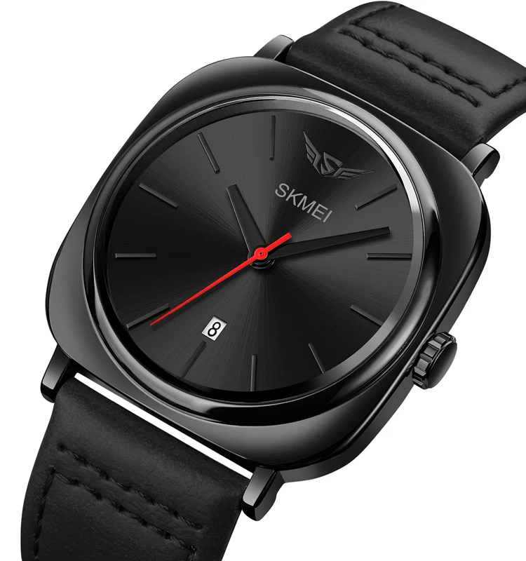 Skmei 1884 Watches Manufacturer Men Wristwatch 30m Waterproof Reloj Quartz Watch for Men with Leather Band
