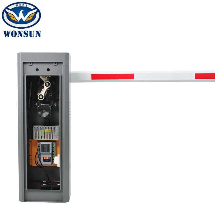 Intelligent Non Spring Vehicle Barrier Gate with 24V DC Brushless Motor for Car Parking Management