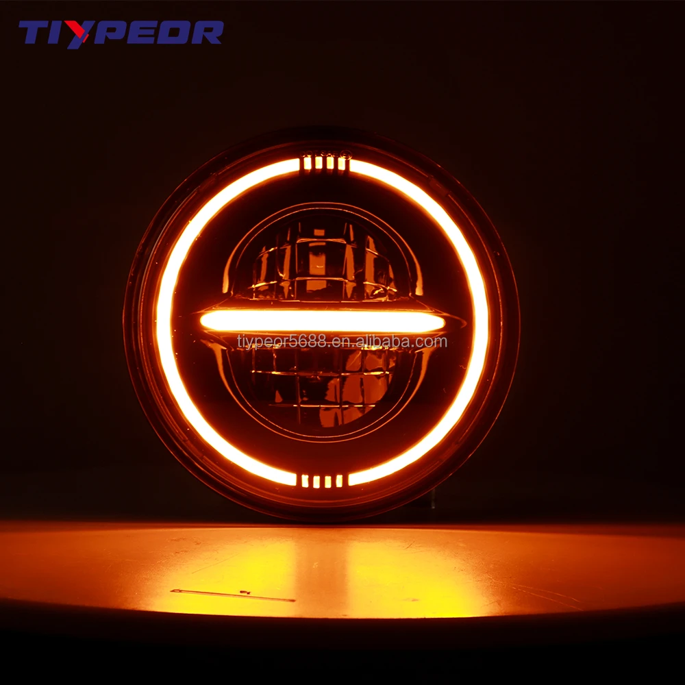 product tiypeor 7 inch round led headlight with drl for motorcycle off road jkjku led head light-5