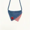 Red denim plaid